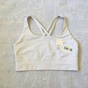 EUC Lululemon Size 8 Energy Bra *Long Line White